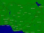 Nigeria Städte + Grenzen 1600x1200